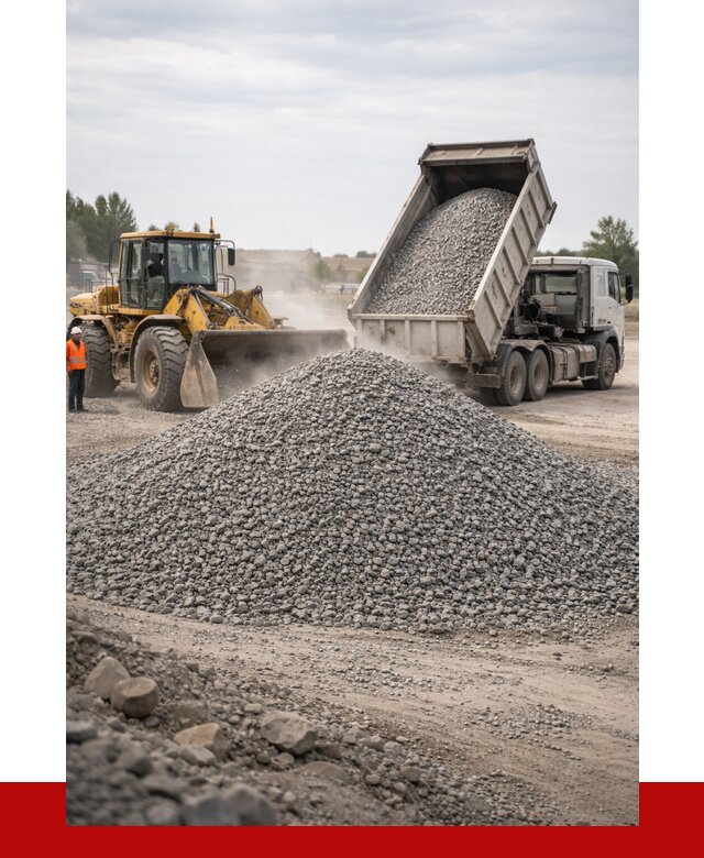 Купить щебень с доставкой в Вятских Поляне от 2538 руб. | ПРОНЕРУДВтс