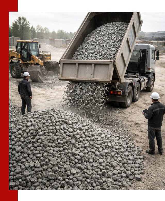 Доставка гранитного щебня фракции 20-40 в Вятских Поляне