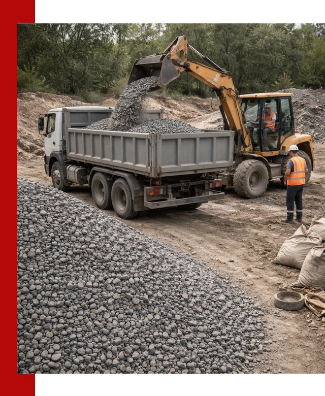 Доставка гравийного щебня в Вятских Поляне оптом и в розницу