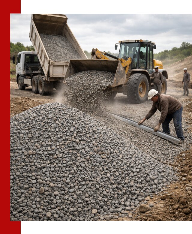 Гравийный щебень фракция 5-20 с доставкой в Вятских Поляне