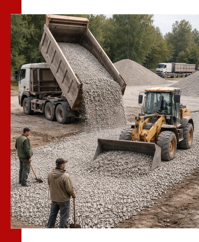 Купить гравийный щебень фракция 20-40 в Вятских Поляне с доставкой