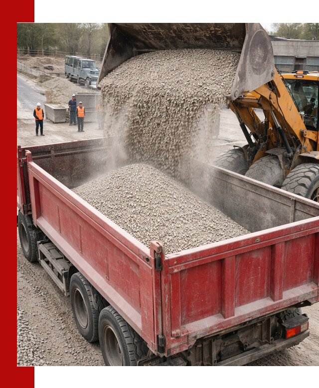 Купить известняковый щебень фракции 0-5 с доставкой в Вятских Поляне