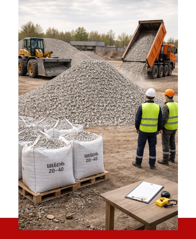 Известняковый щебень 20-40 в Вятских Поляне от 2132 р. ПРОНЕРУДВтс