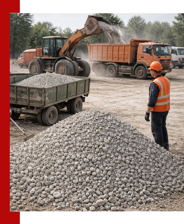 Доставка известнякового щебня фракция 20–40 в Вятских Поляне