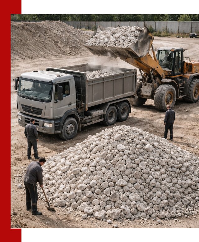 Известняковый щебень фракция 70–150 с доставкой в Вятских Поляне