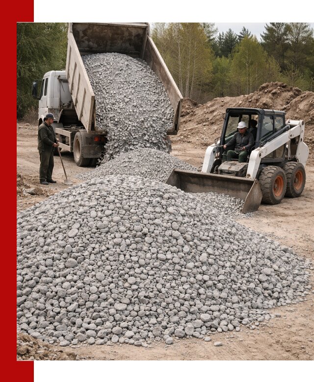 Доставка доломитового щебня в Вятских Поляне напрямую от карьера