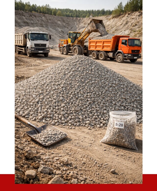Доломитовый щебень фр. 5-20 в Вятских Поляне от 4263 р. | ПРОНЕРУДВтс