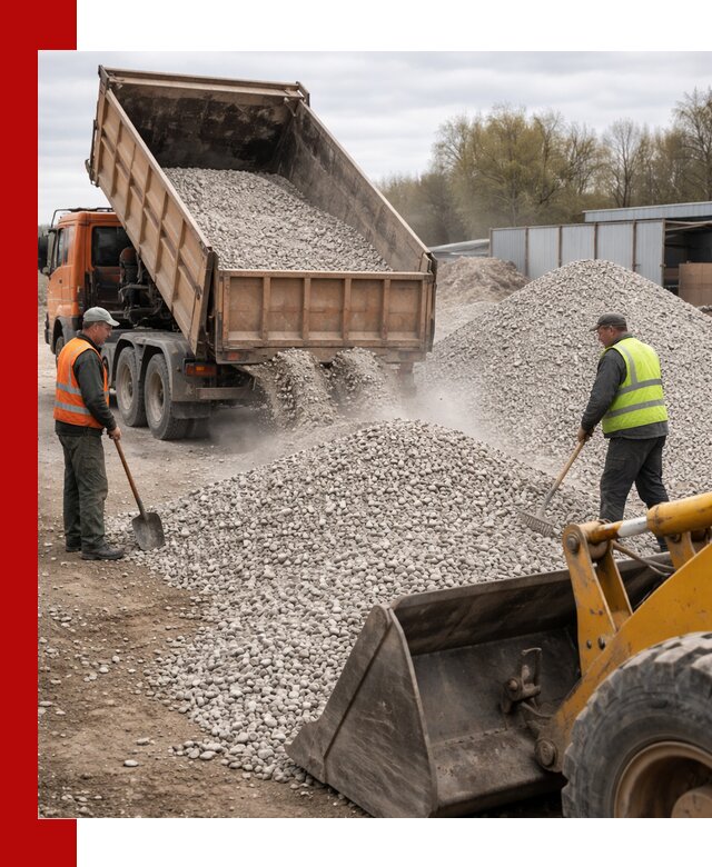 Доломитовый щебень фракции 5-20 с доставкой в Вятских Поляне