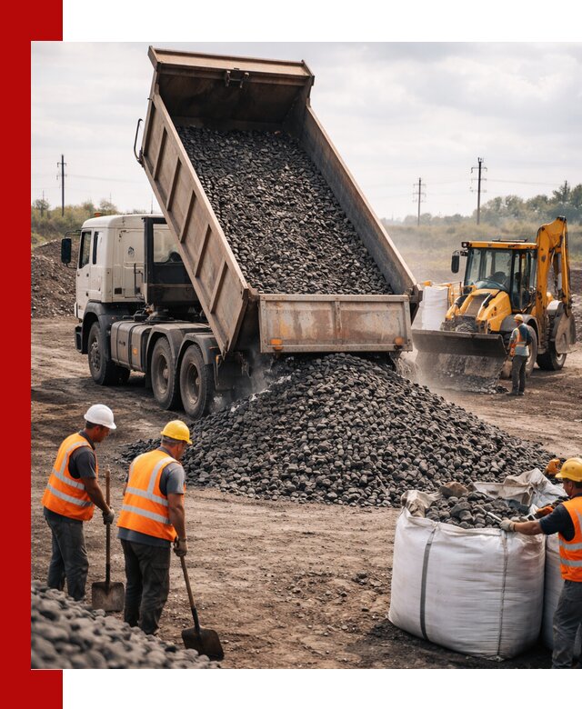 Шлаковый щебень фракция 40-70 с доставкой в Вятских Поляне