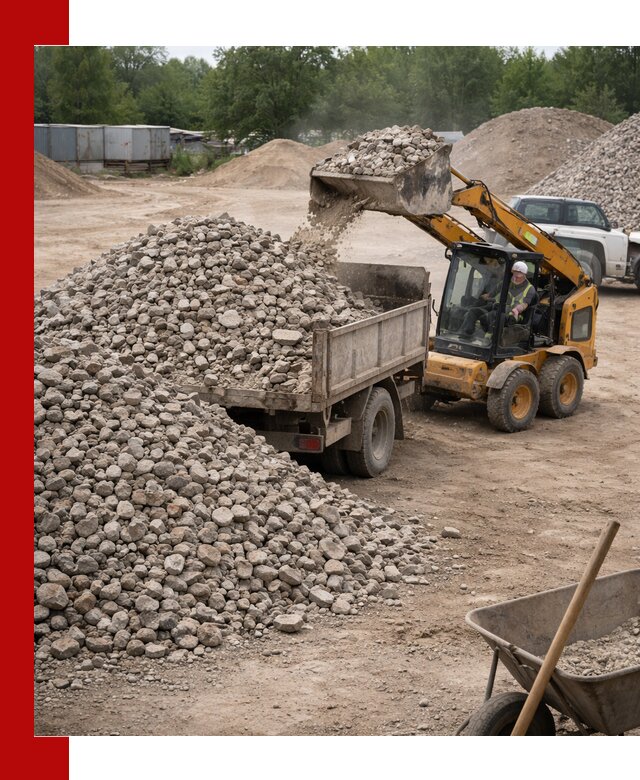 Доставка вторичного щебня в Вятских Поляне для строительных работ