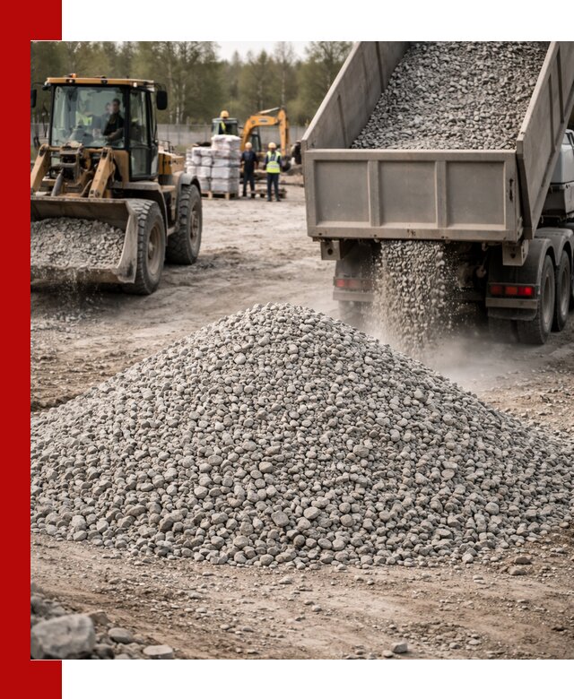 Вторичный щебень фракции 5-20 в Вятских Поляне — доставка и продажа крупнотоннажно