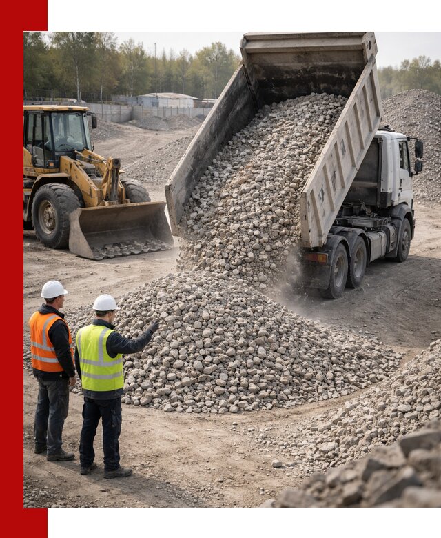 Вторичный щебень фракция 40–70 доставка в Вятских Поляне