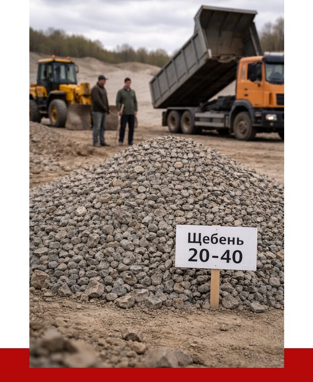 Бетонный щебень фракция 20-40 в Вятских Поляне от 2487 р. | ПРОНЕРУДВтс