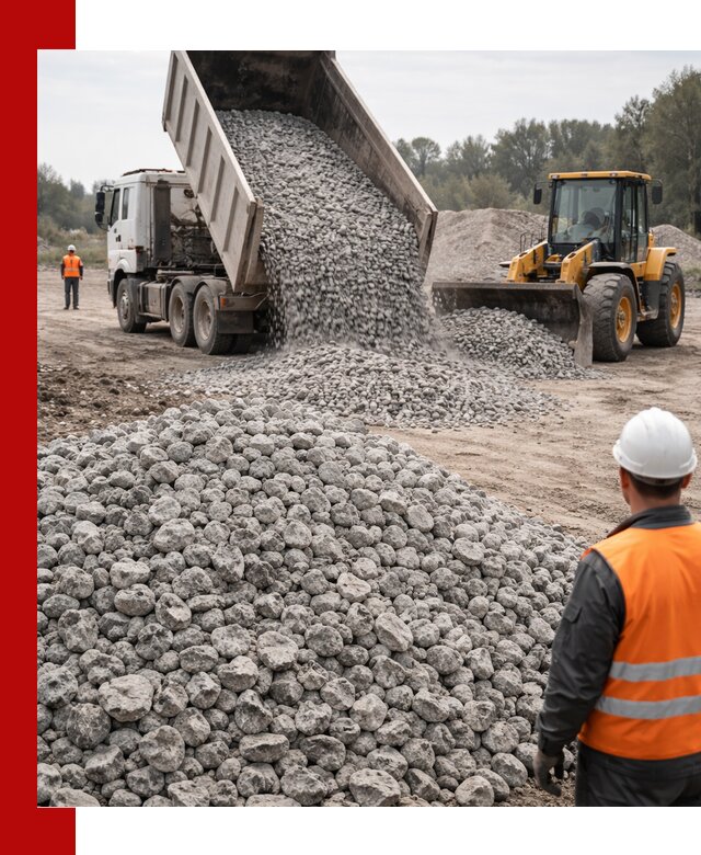 Доставка бетонного щебня фракции 20-40 в Вятских Поляне