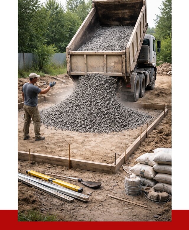 Купить щебень для фундамента в Вятских Поляне от 4568 р. | ПРОНЕРУДВтс