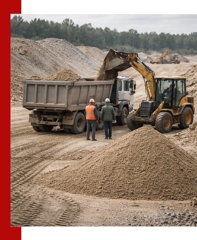 Карьерный среднезернистый песок с доставкой в Вятских Поляне