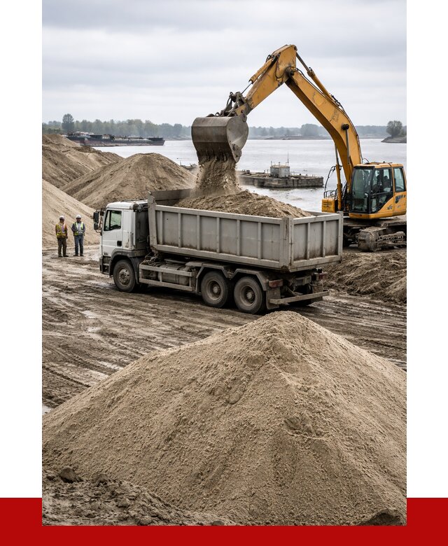 Купить речной песок навалом в Вятских Поляне от 1827 р., ПРОНЕРУДВтс
