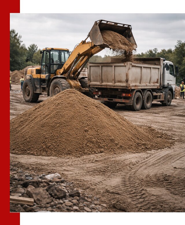 Доставка речного песка навалом в Вятских Поляне быстро и выгодно