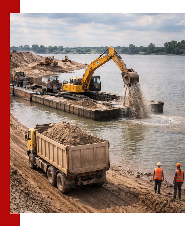 Намывной песок с доставкой в Вятских Поляне оптом и в розницу
