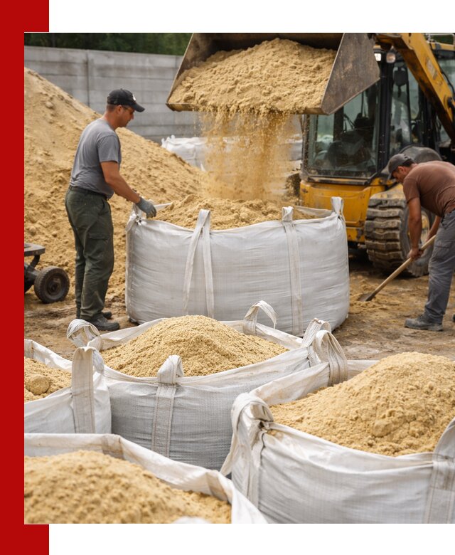 Поставка качественного песка для кладки в Вятских Поляне