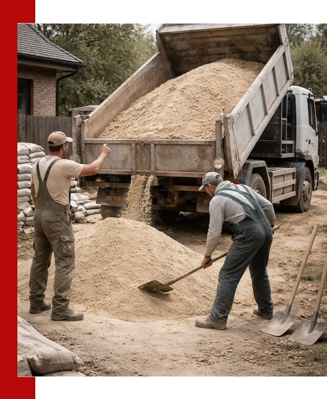 Песок для штукатурки с доставкой в Вятских Поляне качественный и чистый