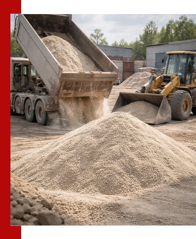 Кварцевый песок с доставкой в Вятских Поляне для строительных работ