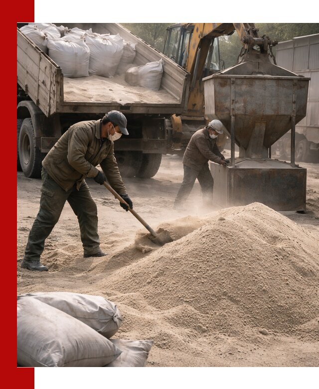 Кварцевый песок для пескоструя в Вятских Поляне — доставка и качество