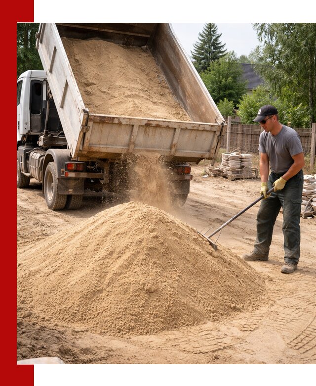 Доставка сухого песка самосвалами в Вятских Поляне