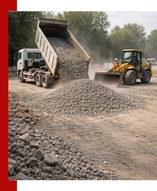 Гравий фракция 5–20 доставка в Вятских Поляне оптом и в розницу