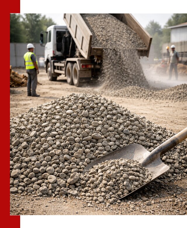 Доставка гравия фракции 20-40 в Вятских Поляне с самосвалами