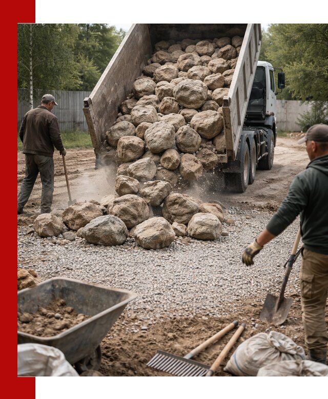 Доставка и укладка булыжника в Вятских Поляне