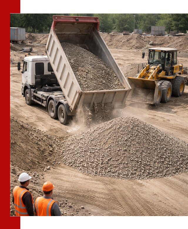 Щебень с песком (ЩГПС С2) с доставкой в Вятских Поляне