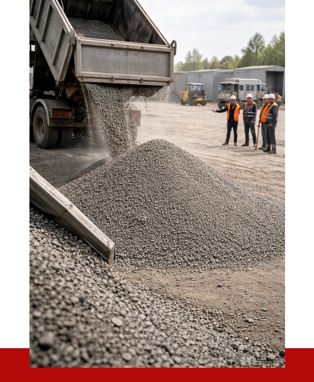 Гравийный отсев 0-5 в Вятских Поляне от 1218 р. с доставкой | ПРОНЕРУДВтс