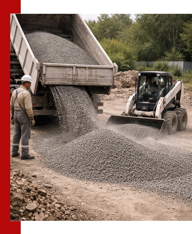 Доставка гравийного отсева 0-5 в Вятских Поляне оптом и в розницу