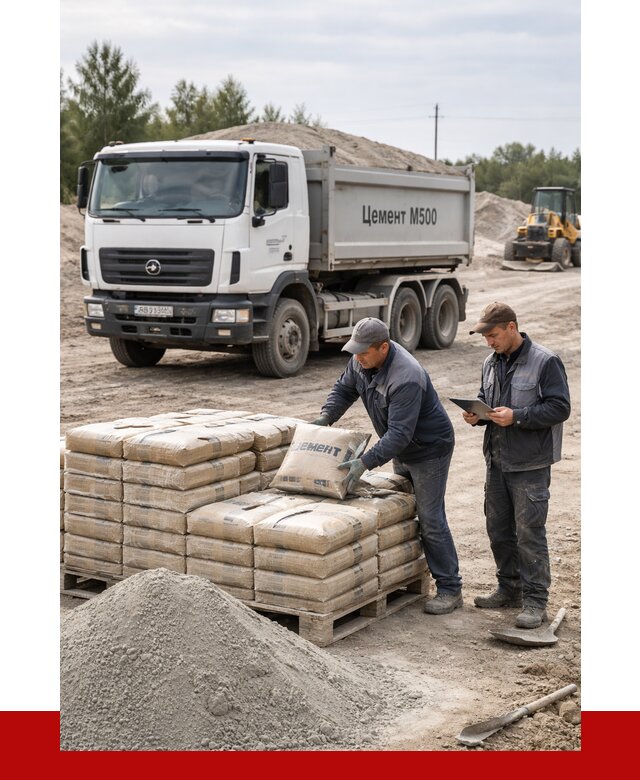 Купить цемент м500 с доставкой в Вятских Поляне от 5278 р. | ПРОНЕРУДВтс