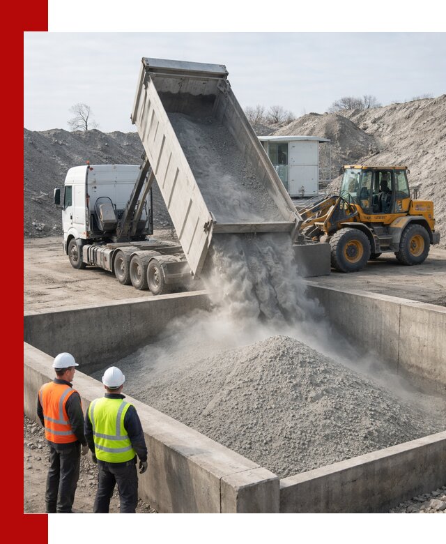 Доставка цемента навалом в Вятских Поляне крупными партиями