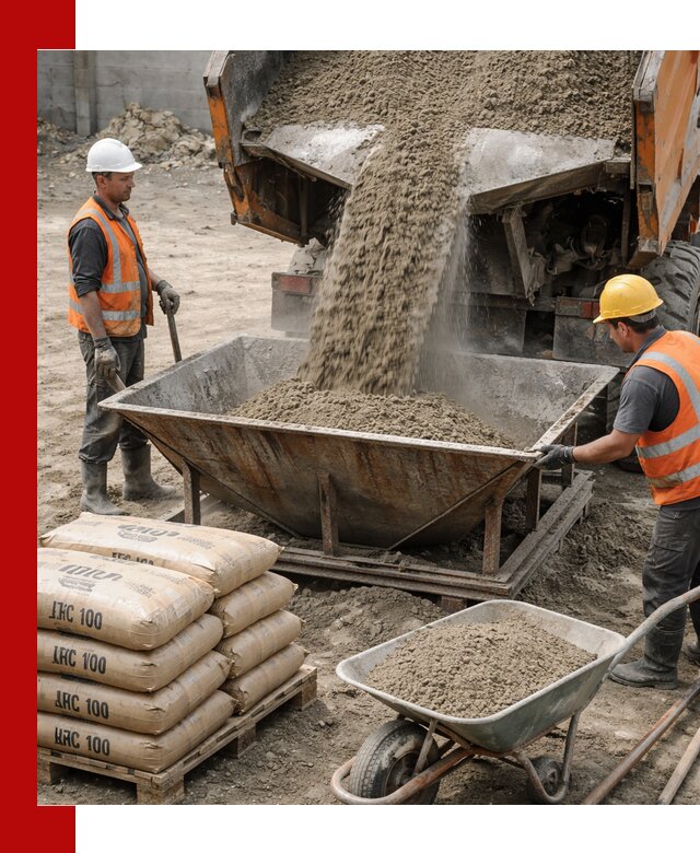 Доставка цементно-песчаной смеси М100 в Вятских Поляне