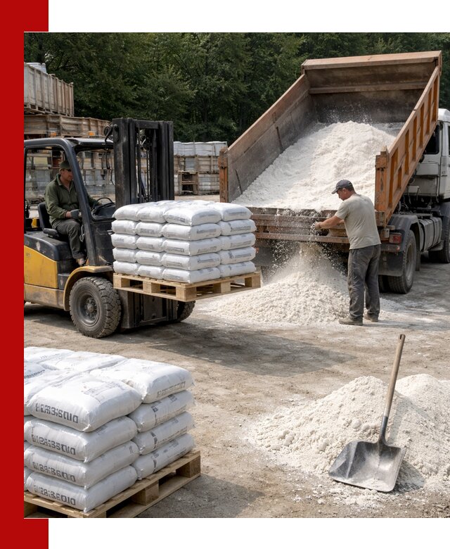 Доставка строительной извести оптом и в розницу в Вятских Поляне