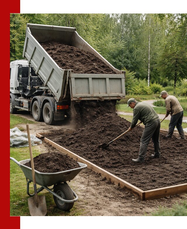 Доставка грунта для озеленения и благоустройства в Вятских Поляне