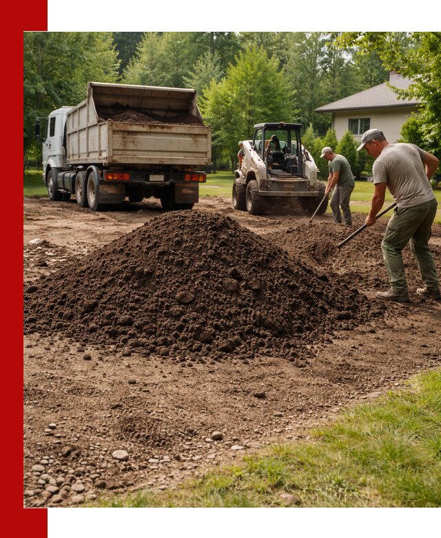 Доставка и укладка грунта для газона в Вятских Поляне