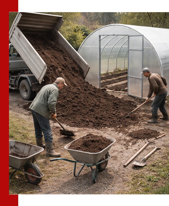 Грунт для теплицы с доставкой в Вятских Поляне — плодородный субстрат под растения