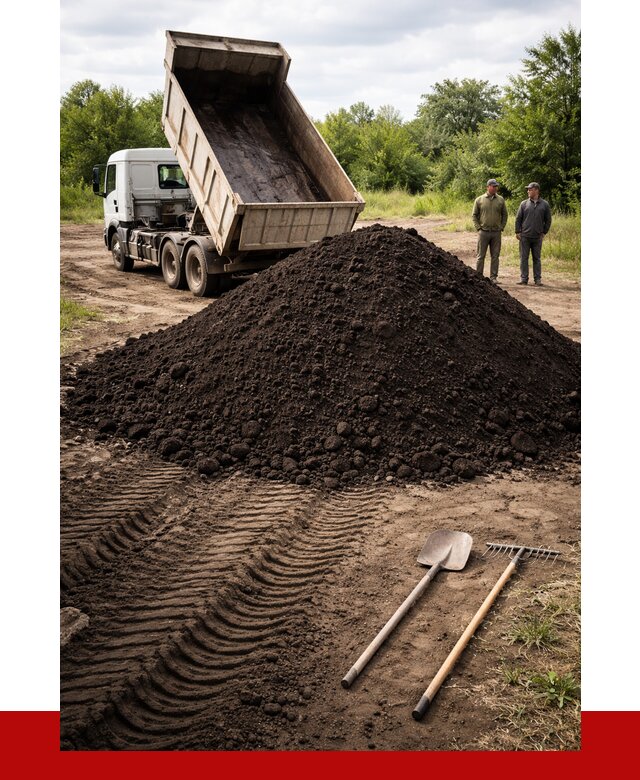 Купить чернозем навалом в Вятских Поляне от 1218 р. за куб | ПРОНЕРУДВтс