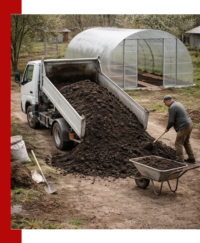 Чернозем для теплицы с доставкой в Вятских Поляне