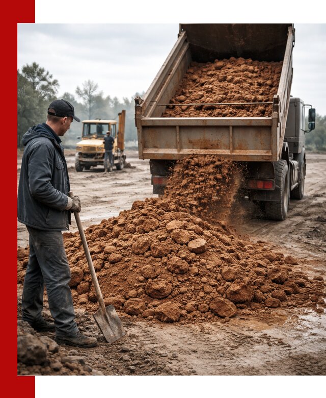 Глина для засыпки в Вятских Поляне с доставкой самосвалами