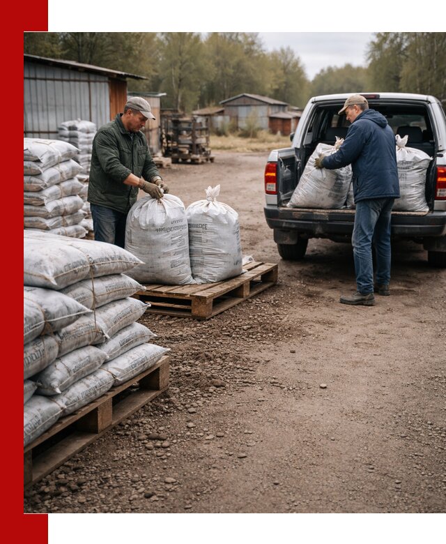 Купить конский навоз в мешках с доставкой в Вятских Поляне