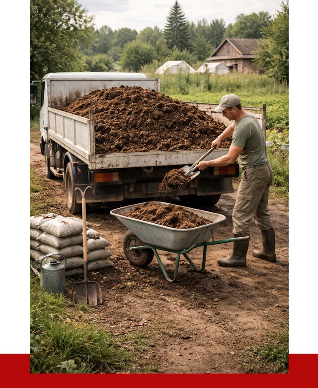 Купить коровий навоз с доставкой в Вятских Поляне от 1827 р. | ПРОНЕРУДВтс