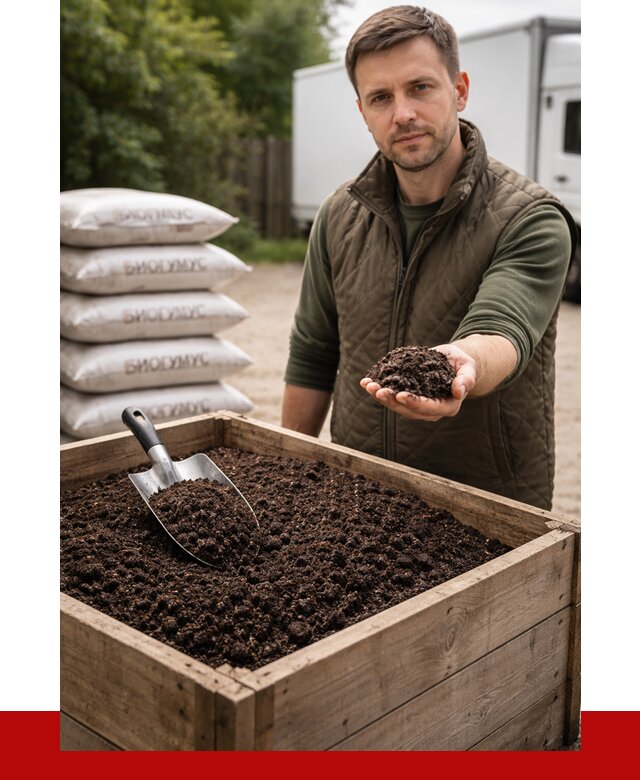 Купить биогумус в Вятских Поляне с доставкой от 8628 р. за куб | ПРОНЕРУДВтс