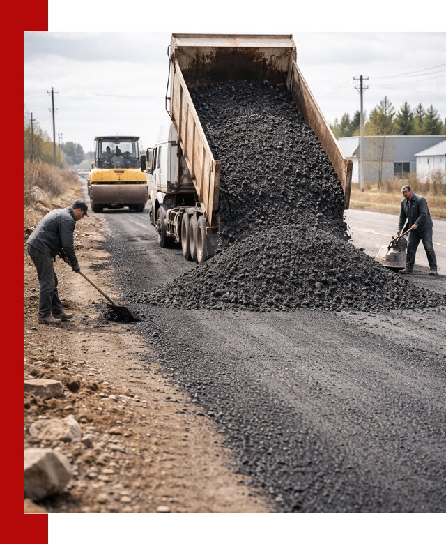 Асфальтовая крошка для дорог в Вятских Поляне — поставка и доставка