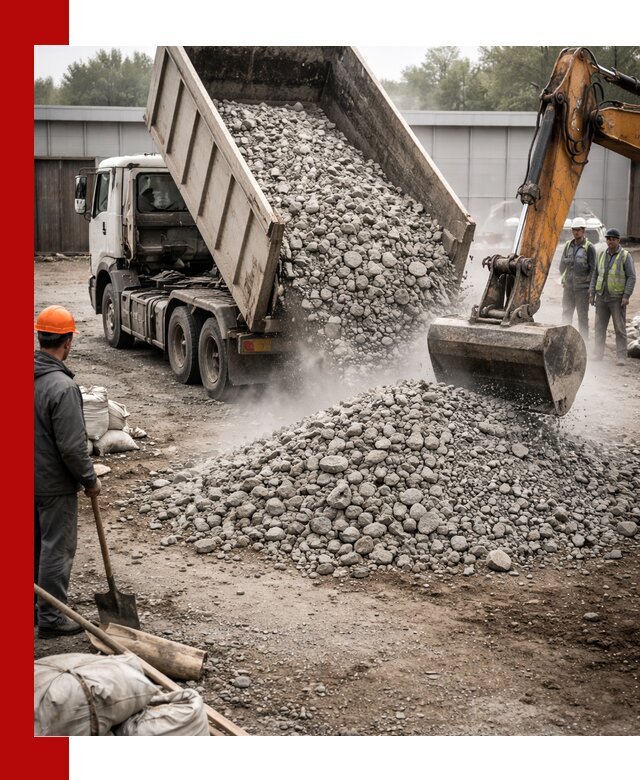 Доставка дробленого бетона в Вятских Поляне оптом и в розницу
