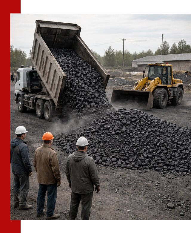 Доставка угля антрацита в Вятских Поляне с самосвалами и погрузкой